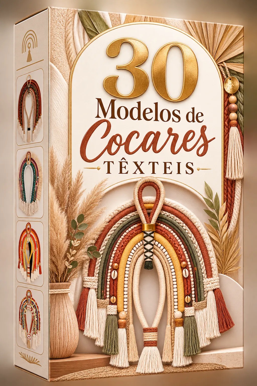 Plano básico com 30 modelos de cocares têxteis